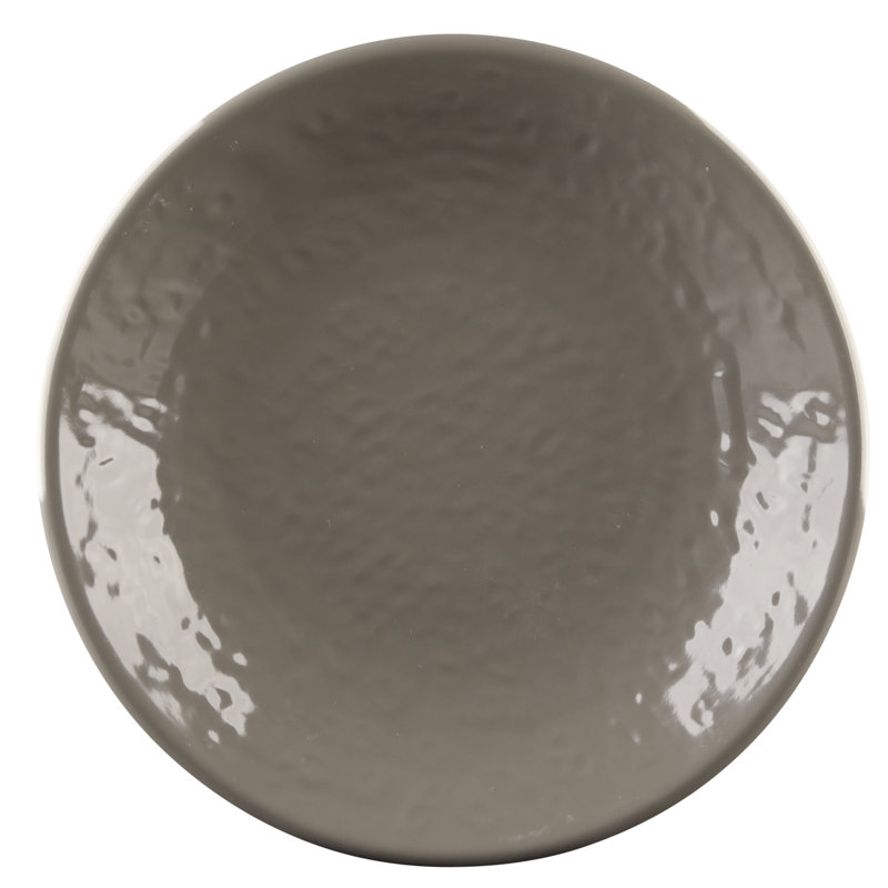 Pebble Creek 6" Melamine Appetizer Plate, Mushroom