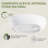 64.98''x 30" Solid Surface Stone Resin Modern Oval Shaped Freestanding Soaking Bathtub With Overflow-102835267