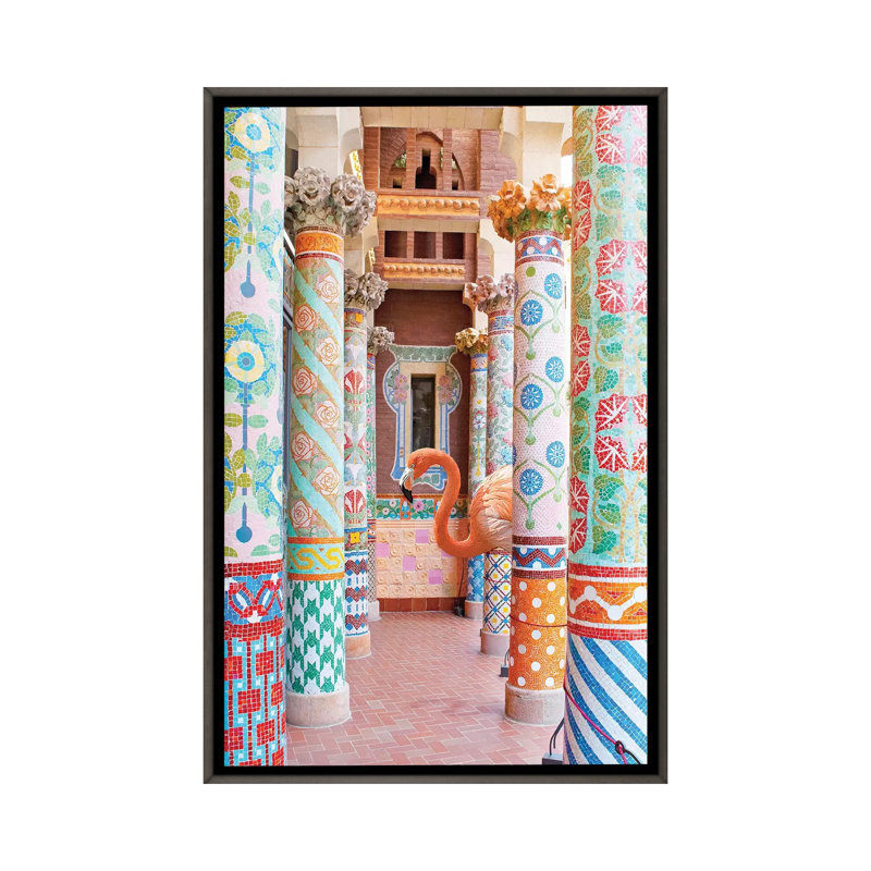 Reproduction de photo "Flamingo Flamingo" par Erin Summer, H 26 po x l 18 po x P 1,5 po, Pas de tapis