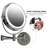 Wall Mounted Vanity Makeup Mirror 8.5 Inch with 7X Magnification and Natural LED Lights, Double-Sided with Hardwired Electrical Connection-1674031896