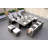 10 - Person Patio Dining Set Umbrella Hole Included Rectangular Table with Cushions Included-87547737-87547736