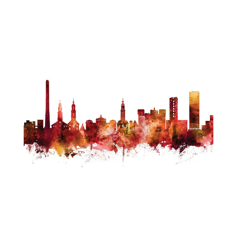 Erlangen, Germany Skyline by Michael Tompsett - 1 Piece Wrapped Canvas Wall Art, 101.6 cm H x 66.04 cm W x 3.175 cm D