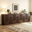 Buffet arqué 59 po à texture tridimensionnelle courbée (ensemble de 2)-130192450