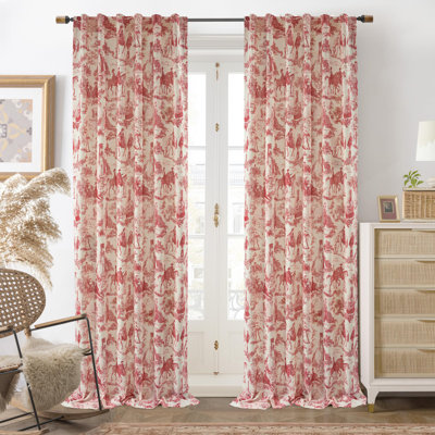 Linen Blend Blackout Curtain