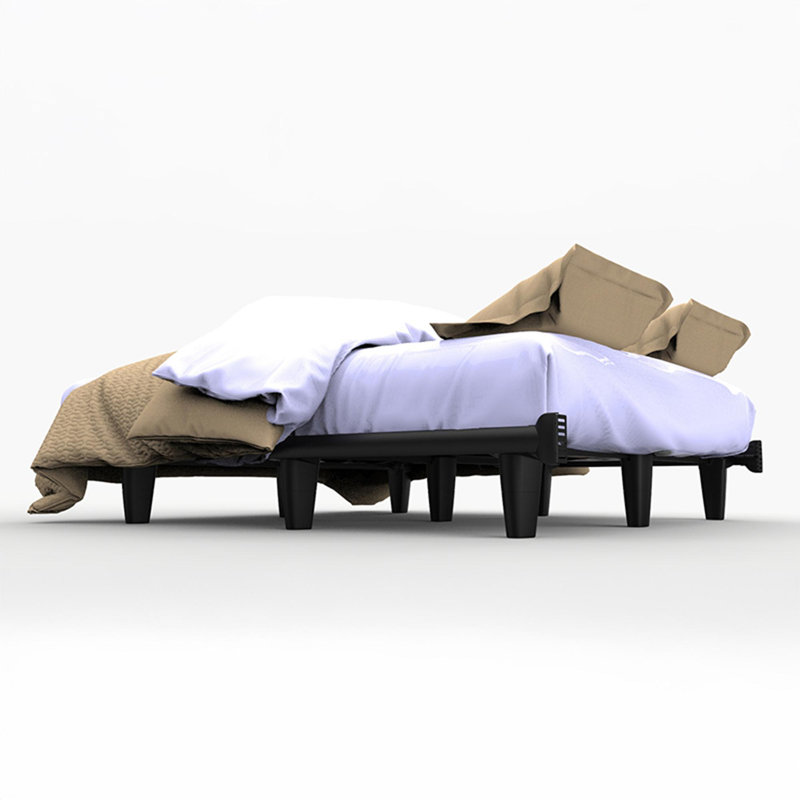 Knickerbocker emBrace 360 Platform Bed Frame | Strongest Bed Available, Motion and Sound Free, Made in USA, Frame Only | Brown, Full