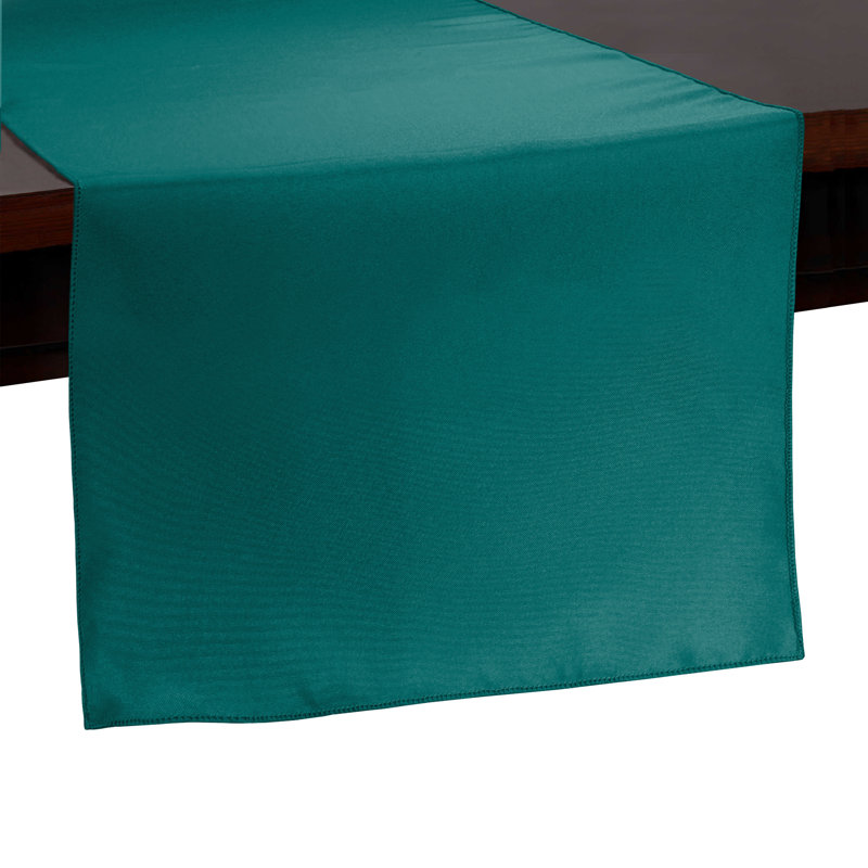 Carnbrock Eider & Ivory - Basic Polyester3, 3, Teal, 90" x 14"