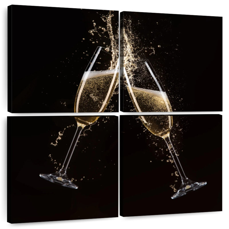 Yarlin Champagne Toast Splash, 74" H x 74" W