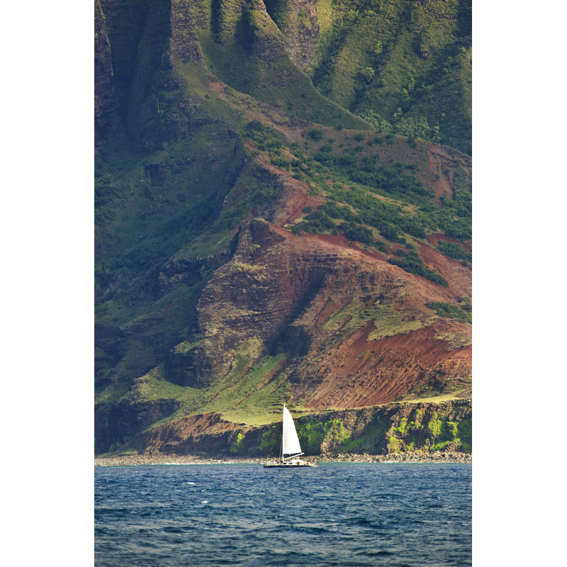 Tour Boat Na Pali Coast Of Kauai by YinYang - No Frame Art Prints on Canvas, 76cm H x 51cm W