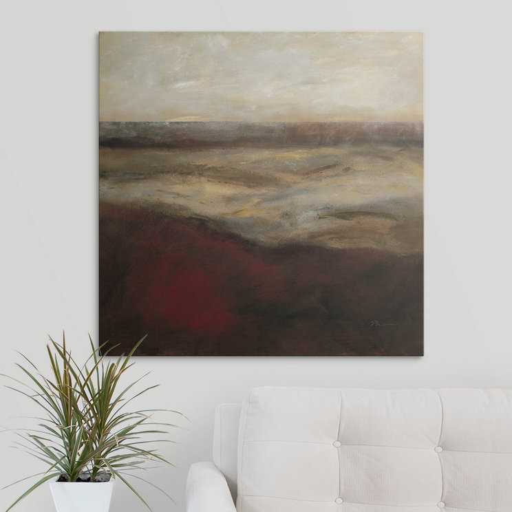 "" par bradford brenner, reproduction d’art Dunes of Brighton, H 35 po x l 35 po x P 1,5 po, Toile