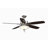 Aire Deluxe 52 inch Indoor Ceiling Fan with LED Bowl Light Kit and Pull Chains - Matte Greige with Weathered Wood blades-69362942