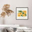 Impression florale florale jaune moderne sans cadre-929142741
