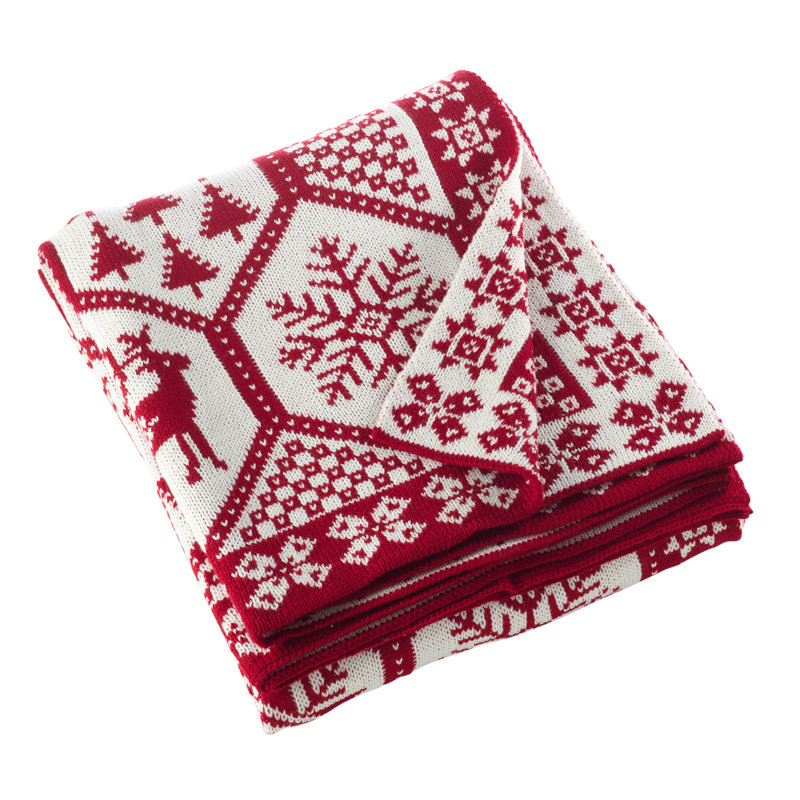 Jeté tricoté Sevan Christmas, 60 po x 80 po
