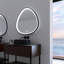 32 po x 32 po Miroir de salle de bain encastré à DEL à intensité variable et anti-buée Gunmetal (miroir inclus seulement)
