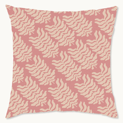 Housse de coussin floral en polyester