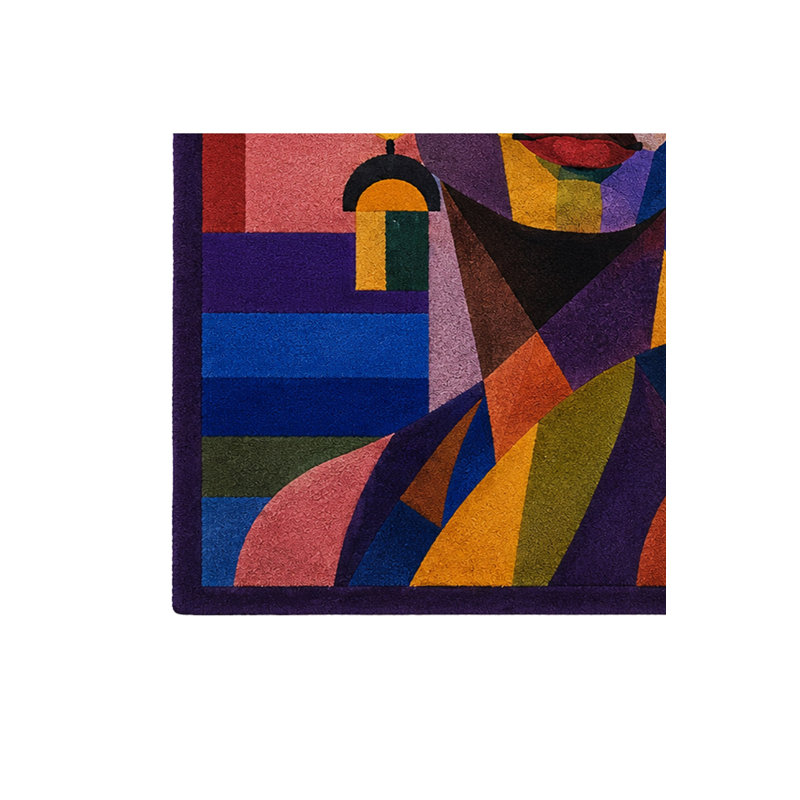 Tapis noir tissé lavable Mosso, 4'11" x 9'10"