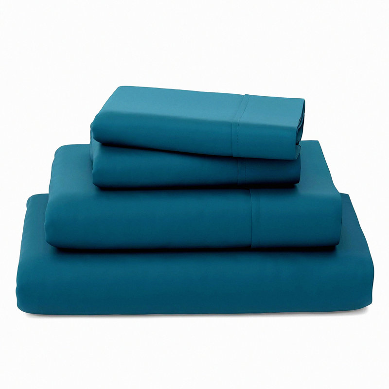 Cool Rayon From Bamboo Silky Soft Sheets - Luxury 4-Piece Bedding Set with Deep Pockets. Breathable Rayon Blend Derived from Bamboo for a Cooling Sleep Experience.