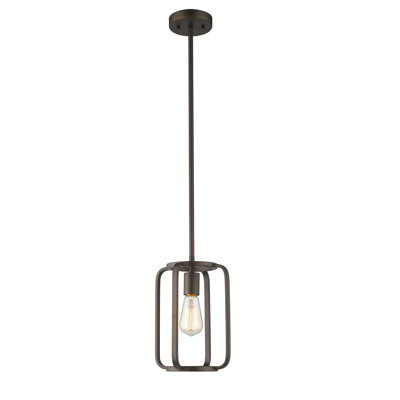 Poitiers 1 - Light Bronze Single Pendant