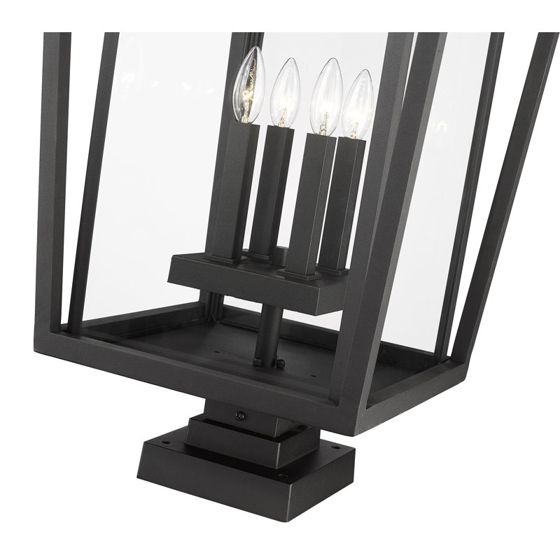 Luminaire fixe à pilier fixe 4 lumières H 32 po Staton