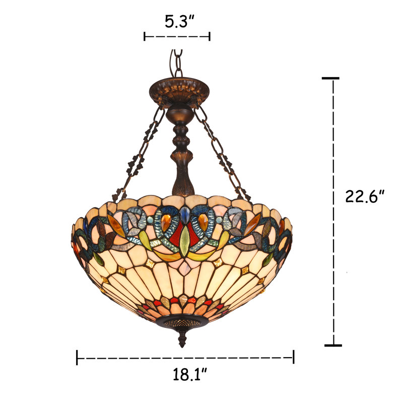 Luminaire suspendu unique à 3 lumières Queener
