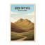 Ben Wyvis, Scotland - Highland Romance Travel Poster: Majestic Peaks and Moorland Trails. Giclee Print on Wrapped Canvas. Wall Art, Home Decor - Natural Landmarks, Scotland 1 Piece Wrapped Canvas Wall Art-362636363