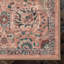 Tapis corail à motif floral oriental Bungalow Rose Aylena-1645726319