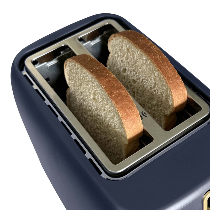 Grille-pain West Slend Timeless 2 tranches, en bleu ardoise