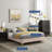 Sutton Performance Velvet Bed Frame-195014834-228178906