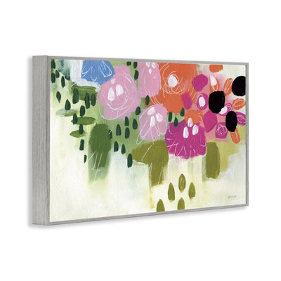 Abstrait floral brossé yvette St. Amant bg-017