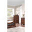 Commode de style chambre à coucher avec tiroirs en cerisier foncé 1 pièce-687028355