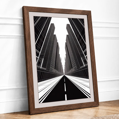 Urban Canyon Modern - Framed Print
