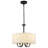 Cruce 8 - Light 21.65'' Drum Chandelier With Off-white Linen Fabric Shade, Dining Room Light Fixtures Over-table, Modern Farmhouse Chandeliers For Bedroom Foyer Living Room Entryway Kitchen, Drum-pendant-light-1814019283-1814309262