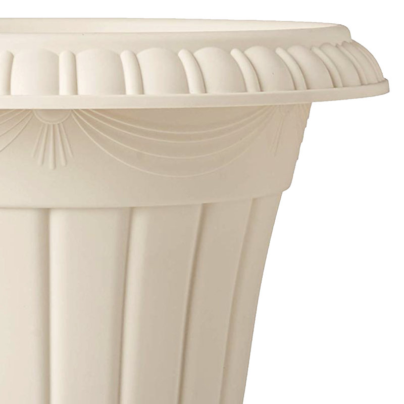 Anouk Urn Planter, 12" H x 10" W x 10" D, Beige