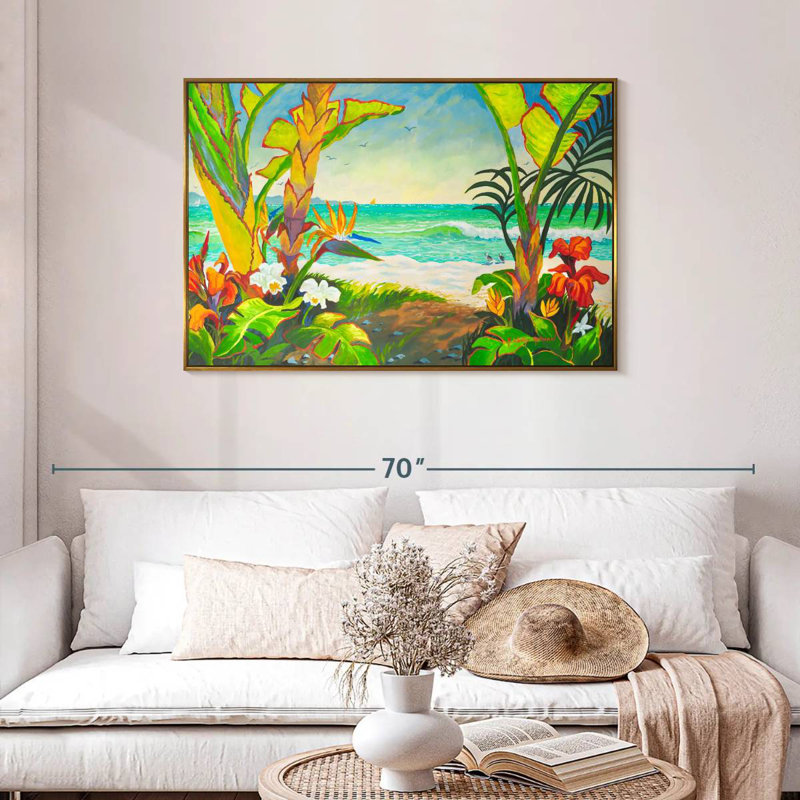 Time To Chill At The Tamsin, Floating Frame Gold, 43" X 29"