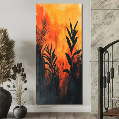 The Fiery Expressionism Tropical Forest  I - Plants Wall Art