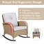 Ensemble de chaises berçantes en osier pour l'extérieur Tonry-88366728-88366727