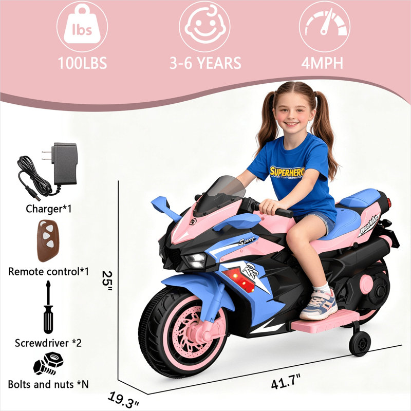 Poussette pour bébé avec rangement de 40 x 19 x 25 po, jouets, roues illuminées
