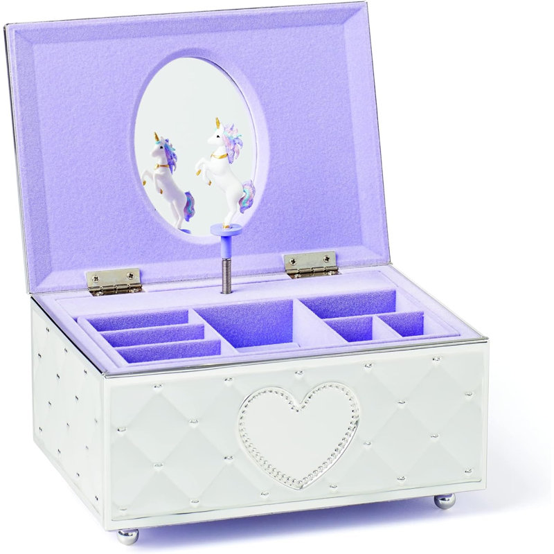 Childhood Memories Musical Ballerina Jewelry Box, Metallic