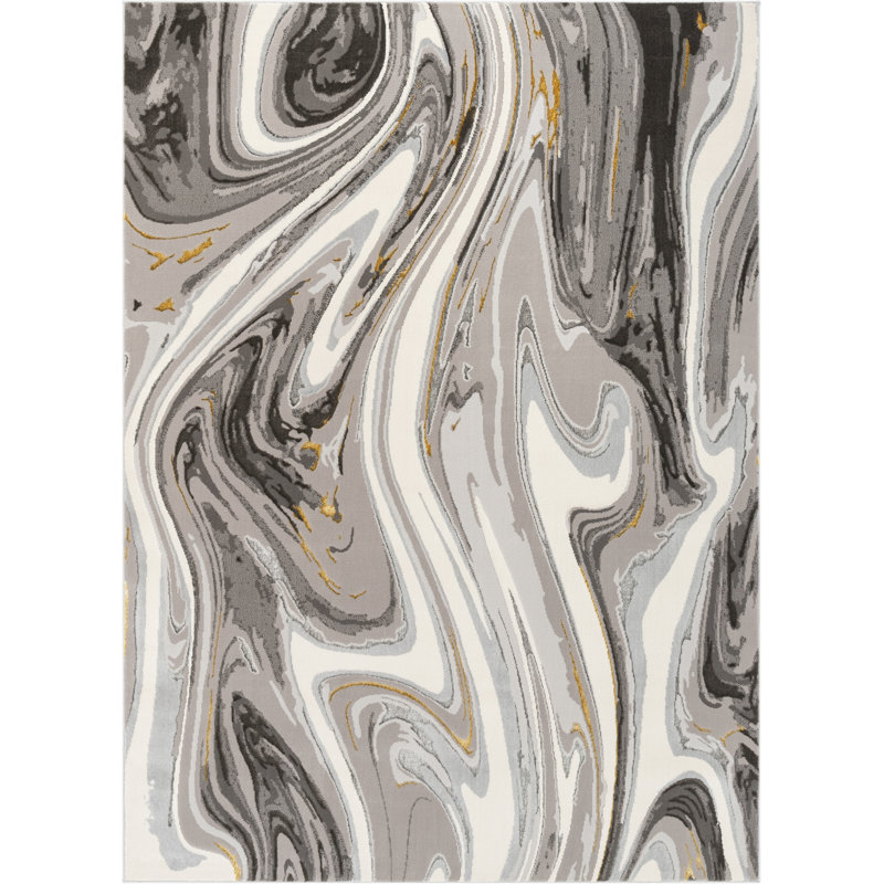 Fairmont Abstract Synthetic Area Rug, Rectangle 160 x 220cm