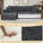 108" Chenille Compression Sectional Sofa with Chaise,Tufted Seat, No Assembly-444880967-444880988