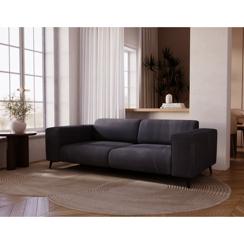 Tatia 2 Seater Sofa, Black