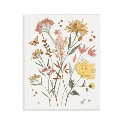 Art mural pleine floraison sauvage par Anne Tavoletti