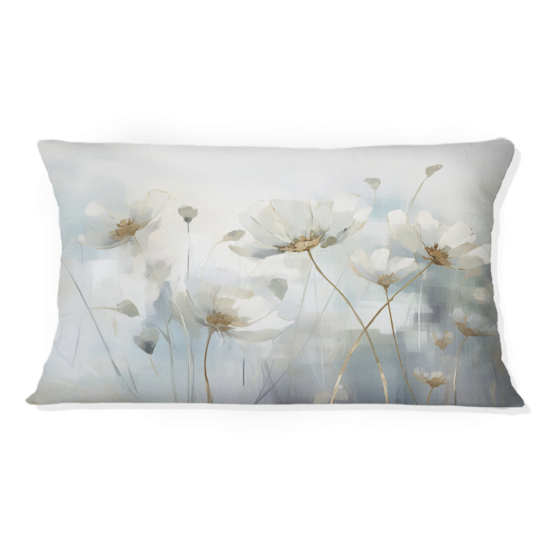 Coussin Blue Botanical Oasis III - Abstract Botanicals