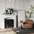 Fireplace - White, 29" Inner Width, Decorative Feature, 45.25" Wide Display Space, Easy To Polish, Tipping, For Electric Fireplaces Modern Mantelpiece Interior Mark, Exhibit Area, Wash And Neat,