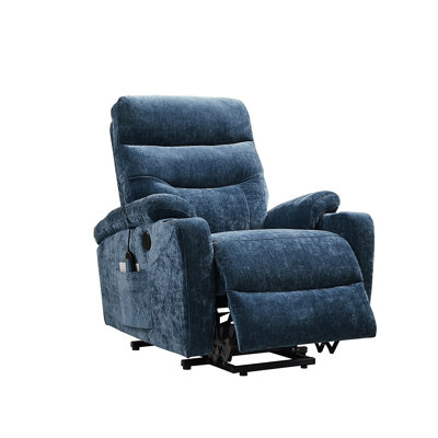 Hokku Designs-liyasi Electric Power Lift Recliner Chair Sofa With Massage And Heat For Elderly, 3 Positions, 2 Side Pockets And Cup Holders, Usb Ports -  BACB85DF1D0F456DB0EFBAB7209438A6