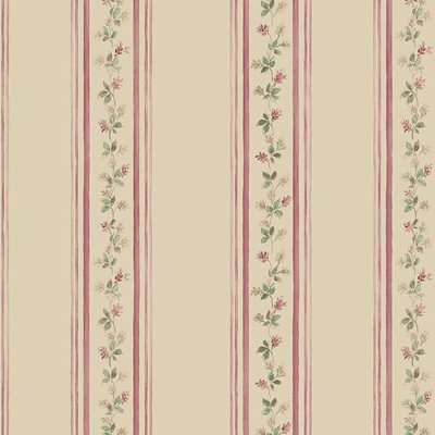 Papier peint à rayures lilas