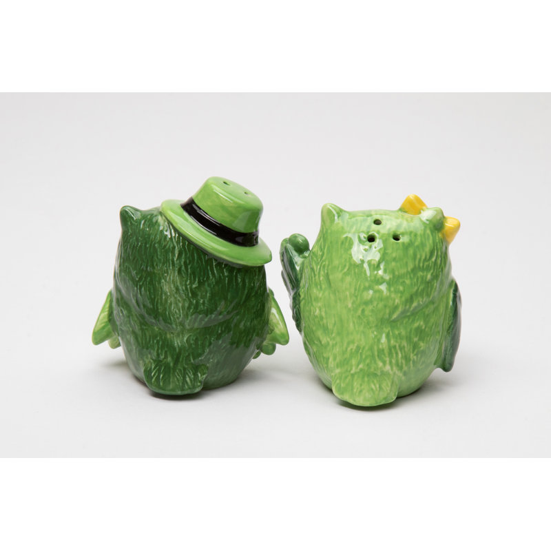St. Patrick Owl Salt And Pepper Shaker Set