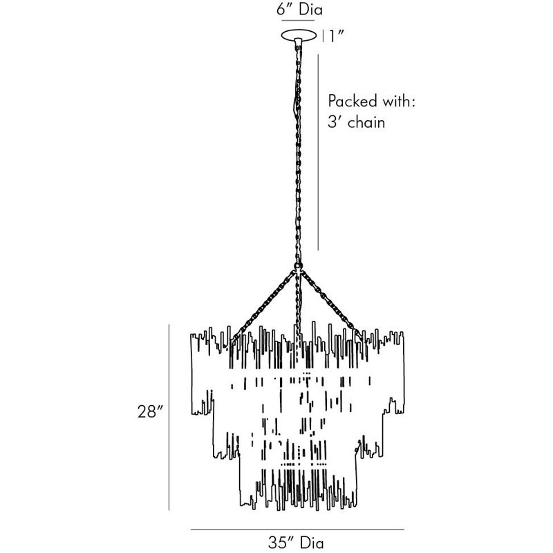 Prescott 12 - Light Chandelier