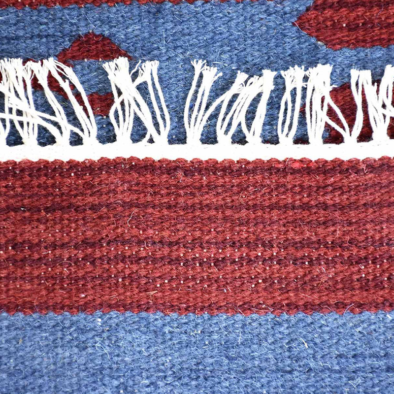 Clare Hand Woven Flat Weave Kilim Wool Eco-Friendly Area Rugs - Rectangle, Multicolor, Contemporary Modern Design, Low Pile Handmade Area Rugs for Living Room, Bed Room