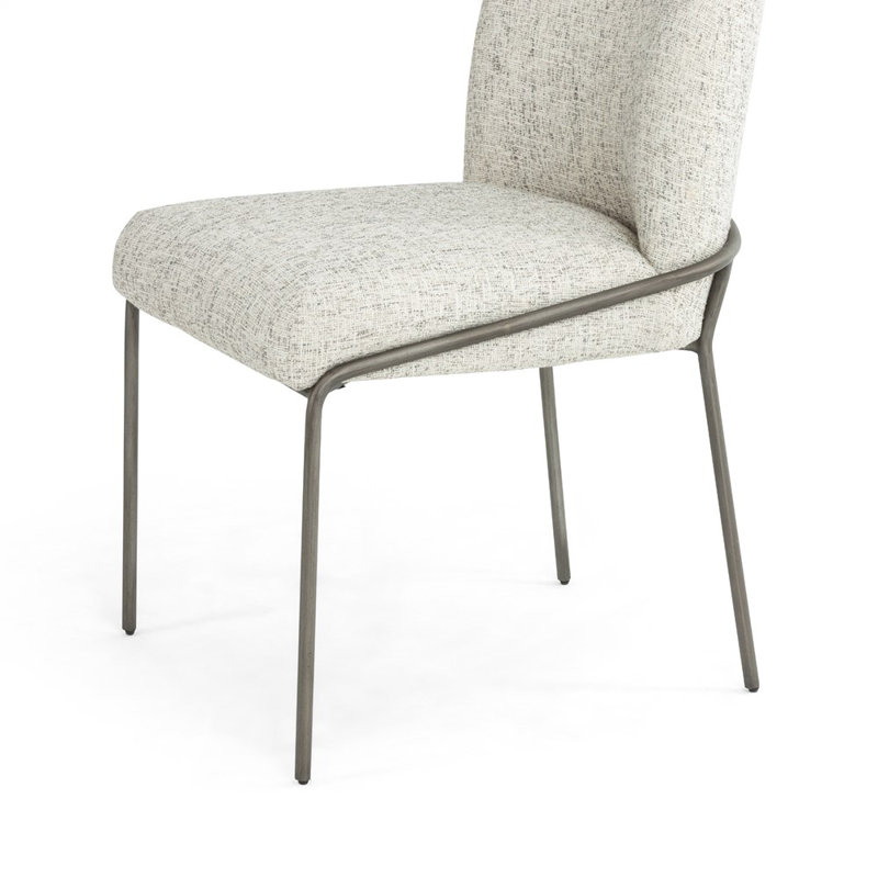 Astrud Upholstered Dining Chair, White Performance