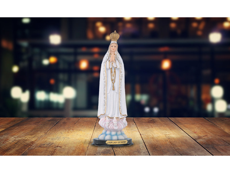 Figurine Notre Dame de Fatima 12 "